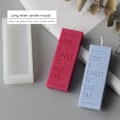 Miniatyrbillede 1 af 5: Lysforme lys stearinlys DIY støbeforme i silikoneform MJ33 lange bogstaver