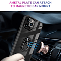 Miniatyrbillede 5 af 5: iPhone 14 Pro Max Cover Stødsikkert Armor Ring Sort