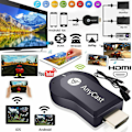 Miniatyrbilde 1 av 5: AnyCast M12 Plus WiFi-mottaker Airplay Display Miracast HDMI-TV Svart 1 stk