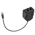 Miniatyrbillede 3 af 3: Krystal Headset Telefon Træningsboks Splitter Adapter Lydstyrkekontrol Intelligent Lyd Lukket