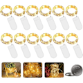 Miniatyrbild 1 av 5: LED batteridrivna ljusslingor, 12-pack 2m 20 LED Mikro Batteridrivna Koppartrådsljusslingor för Sovrum, Inomhus, Jul, Utomhus, Fest, Bröllop