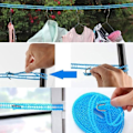 Miniatyrbillede 3 af 5: 3 vindtætte tørresnore, nylon tørresnore, bærbare tørresnore