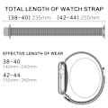 Miniatyrbillede 4 af 5: ColorPop Milanese Loop Metalarmbånd Apple Watch 38/40/41 mm Sølv