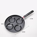 Miniatyrbillede 3 af 5: Fire-kops æggepande, Maifan sten non-stick pande, multifunktionel æggestegningspande, kompatibel med alle varmekilder