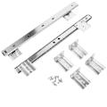 Miniatyrbillede 1 af 2: Datorbakke Computerskrivebordsskinner Rack Tastatur Glideskinne Skuffeskinne Tastaturbakke Glideskinner
