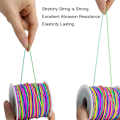 Miniatyrbilde 2 av 5: Elastisk snor til armbånd, 1 mm x 330 fot robust regnbue elastisk snor for smykkefremstilling, halskjeder, perling og håndverk
