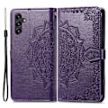 Miniatyrbild 1 av 5: Samsung Galaxy A04s / A13 5G Fodral Mandala Läder Lila