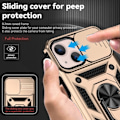 Pikkukuva 5 / 5: iPhone 14 Kuori Ring Armor CamShield Kultainen