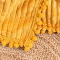 Miniatyrbilde 4 av 4: Fleecepledd 127x152 cm for sofa, seng, supermykt og koselig plysjmikrofiber-flanellpledd med 3D-striper, lettvektig for yellow