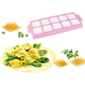 Miniatyrbillede 2 af 3: Form til Runde Ravioli 10 Kvadratiske Ravioli Presse Italiensk Ravioli Form Ravioli Formbakke og Rulle