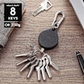 Miniatyrbillede 4 af 5: 80 cm 2 stk. Udtrækkelig nøglering Studenter ID-kort nøglering Udvidbar badgeholder Halskæde Badge