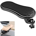Miniatyrbillede 1 af 5: Computer Arm Rest Desk Håndledsstøtte, Musearmstøtteforlænger Ergonomisk Tastaturstativ Håndledsstøtte Albuestøtte Klemmebakke Justerbar Til Kontorstol