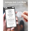 Pikkukuva 4 / 5: Matkatavaroiden paikannin, yhteensopiva Apple Find My:n kanssa (vain iOS), avainten, matkatavaroiden, matkalaukkujen, lompakon etsijä, IP67 vedenpitävä, 2 kpl