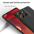 Miniatyrbilde 4 av 7: Motorola Moto G86 5G Solid Color Case - Drop-Protective Full-Coverage Silicone Case Svart