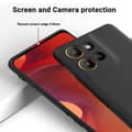 Miniatyrbillede 4 af 7: Motorola Moto G86 5G Solid Color Case - Drop-Protective Full Coverage Silicone Case Svart