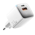 Miniatyrbilde 1 av 5: ESSAGER 33W GaN USB-C/USB-A Hurtiglader Hvit