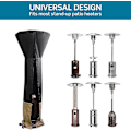 Miniatyrbillede 2 af 5: Standup Patio Heater Cover, Vandtæt Heater Cover Til Udendørs Med Lynlås, 226cm*85cm*48cm