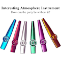 Pikkukuva 2 / 5: 6 kpl Kazoo-instrumentti monipakkaus Kazoo 6 väriä Kazoos-yhdistelmäpakkaus -metalli Kazoo Lasten lahja Instrumentaalinen säestys -j