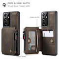 Miniatyrbild 5 av 5: Samsung Galaxy S21 Ultra - CASEME Fodral med Plånboksfunktion - Brun Brown Brun