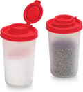 Salt- och pepparkar fuktsäkert set om 2 stora mini saltkar för camping, picknick utomhus - stor, 2-pack