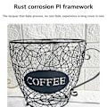 Miniatyrbilde 5 av 5: Kaffe Kapsel Universal Oppbevaringskurv Kaffe Kopp Kurv Kaffe Pod Organizer Holder Svart Cafe Ho