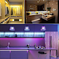 Miniatyrbild 3 av 5: Färgförändrande USB RGB LED-remsa, LED-lampor med fjärrkontroll för heminredning, TV-bakgrundsbelysning (5 m) Icke-vattentät