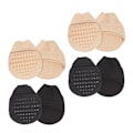 Miniatyrbillede 3 af 3: 4 Par Damesokker & Strømpebukser Halvsokker Dame Tåbeskyttere Fodpuder Tåtopper Liner Sål 10x9cm