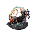 Miniatyrbild 1 av 5: Tillbakaflödesrökelsebrännare i keramik, rökelsevattenfall, chakra-kristallträd, rökelsehållare för yoga, meditation och heminredning