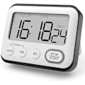 Miniatyrbillede 1 af 5: Køkkenur Alarm Multifunktionel Digital Madlavningstimer Med Stor LCD-Skærm Magnetisk Stopur Timer Med Ur Alarm Magnet