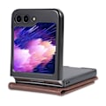 Miniatyrbild 5 av 5: AZNS Galaxy Z Flip 5 Fodral Läder Mörkbrun