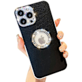 Pikkukuva 1 / 2: Heyone Lyx iPhone 11 Pro Max Kuori Glitter, Kimallus Bling Strassi Timantti Kuori Suojaava Ohut Tyttömäinen - 6,5 tuumaa (musta)