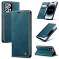 Miniatyrbillede 1 af 5: CASEME iPhone 14 Pro Etui Retro Flip Blå