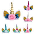 Miniatyrbilde 5 av 5: Unicorn Cake Topper Håndlaget Unicorn Horn Cake Dekorasjon