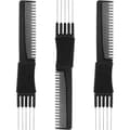 12-pack Svarta Kolfiber Lyftkammar med Metalliska Tänder[co]