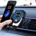 Pikkukuva 3 / 5: Auton langaton laturi autoteline puhelinpidike jalusta iPhone 15 14 13 12 Samsung S22 S21 Xiaomi induktio pikalatausasema