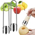 Red Pepper Seed Remover, Apple Corer 304 Stainless Steel Fruit & Vegetable Corer 2pcs 2pcs