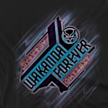 Miniatyrbillede 3 af 4: Black Panther: Wakanda Forever Unisex Voksen Vinklet T-shirt L Sv Sort L