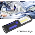 Miniatyrbilde 4 av 5: Oppladbar LED arbeidslampe med magnetisk LED lommelykt 2200mah COB LED 650lm 3w (blå)