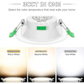Miniatyrbillede 3 af 4: 12 stk. 7W Vita LED Downlights Indbyggede Loftslamper Slanke Spotlights Høj Kvalitet - Yvan