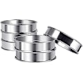 Miniatyrbilde 1 av 5: Rustfrie stål crumpet ringer for baking - 6 stk