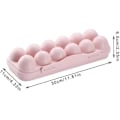 Miniatyrbild 2 av 5: Äggförvaringslåda, 2-pack Ägglåda Kylskåp, Plast Ägglåda, Kylskåp Ägghållare, 12 Äggförvaringslåda, för Äggförvaring (Rosa, Grå)