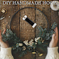 Miniatyrbilde 4 av 5: Blomsterkrans Makrame Ringer for DIY Dekor - 6 Tommer