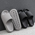 Miniatyrbillede 3 af 5: Cloud Tofflor Herre Flip Flops Strand Sandaler Badeværelse Skridsikre Slides Herre Dame Tofflor Indendørssko Mand Løbesko B-Rød 3.6cm 44-45 (passer 43-44)