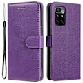 Miniatyrbillede 1 af 5: Xiaomi Redmi 10 Etui Solid Læder Lilla