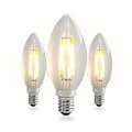 Miniatyrbillede 5 af 5: 12 stk. E14 Edison Pære, Nuodi LED Lysflamme Antik Amber