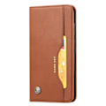 Miniatyrbillede 2 af 5: Samsung Galaxy S21 FE Flip Læder Etui Med Frontlomme Brun