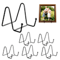 Miniatyrbilde 2 av 5: Plate Display Stands 6-pakninger, Plate Holders for Display Metal Black Frame Stand for Book, Picture, Photo Easel, Platter (3 tommer)