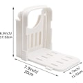 Miniatyrbillede 2 af 5: Multifunktionel sandwich-/toastmaskine, sammenklappelig og justerbar manuel brødskærer til hjemmebrug med 4 skivetykkelser, hurtig og sikker