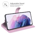 Pikkukuva 5 / 5: Samsung Galaxy S22 Plus -kotelo, litsi-kuvio, vaaleanpunainen