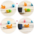 Miniatyrbillede 5 af 5: 15 stk. Kabelskjold Søde Dyr Kabel Attack Oplader Ledningsbeskytter USB Opladerkabelskjold Kompatible med iPhone/Android
